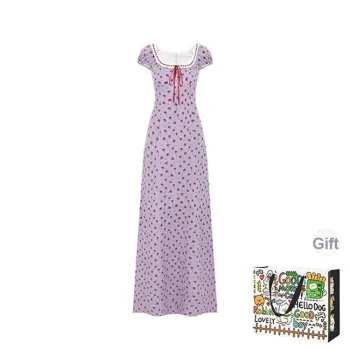 OURUOKE Short Sleeved Dress Women's