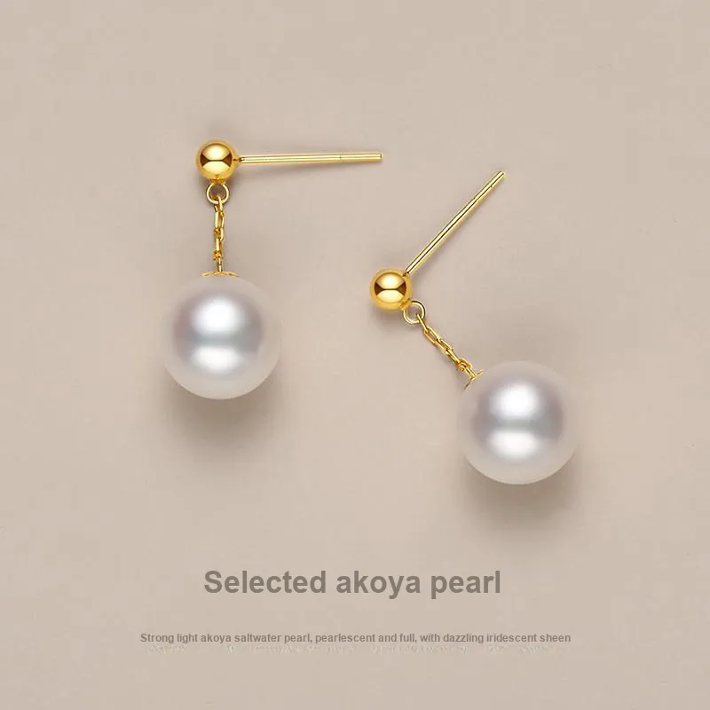 Inlady Saltwater Pearl Pearl Earrings Women's-2