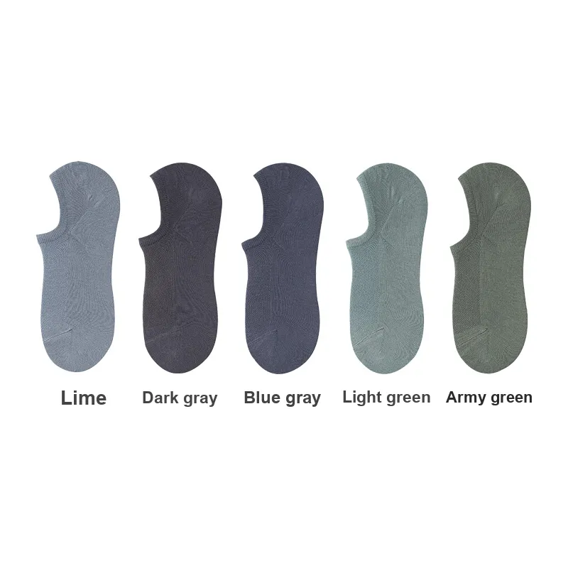 H YXIANG No Show Socks Men's 5 Pack-5