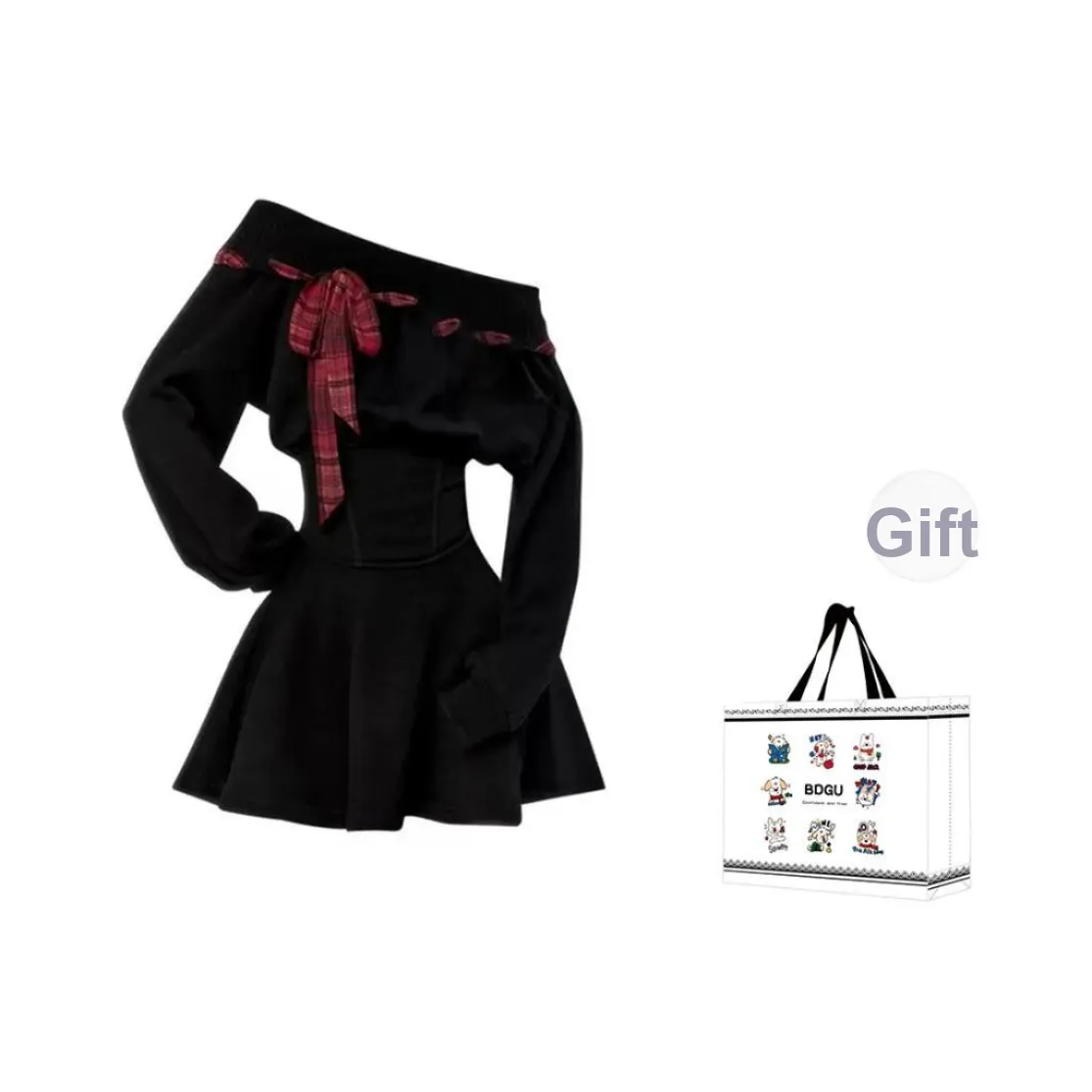 BDGU Long Sleeved Dress Women's Black