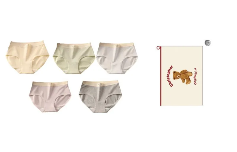 Caramella Underpants Women's Shopping Bag 5 Pack-8