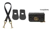 Black Shoulder Strap 46cm+Abrasion-Resistant Replacement Pad[Portable Effect]