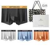 Wide Waistband 4 Pack Box Included (Sky Blue+Vibrant Orange+Heather Gray+Orange Black)