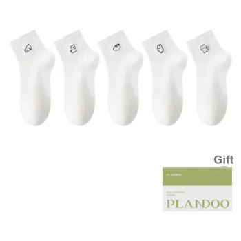 PLANDOO Mid Calf Socks Women's Shopping Bag 5 Pack