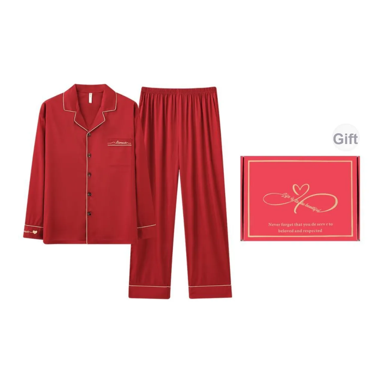 MIIOW Honmei Honmei Series Pajama Set Men's Gift Box Set Red