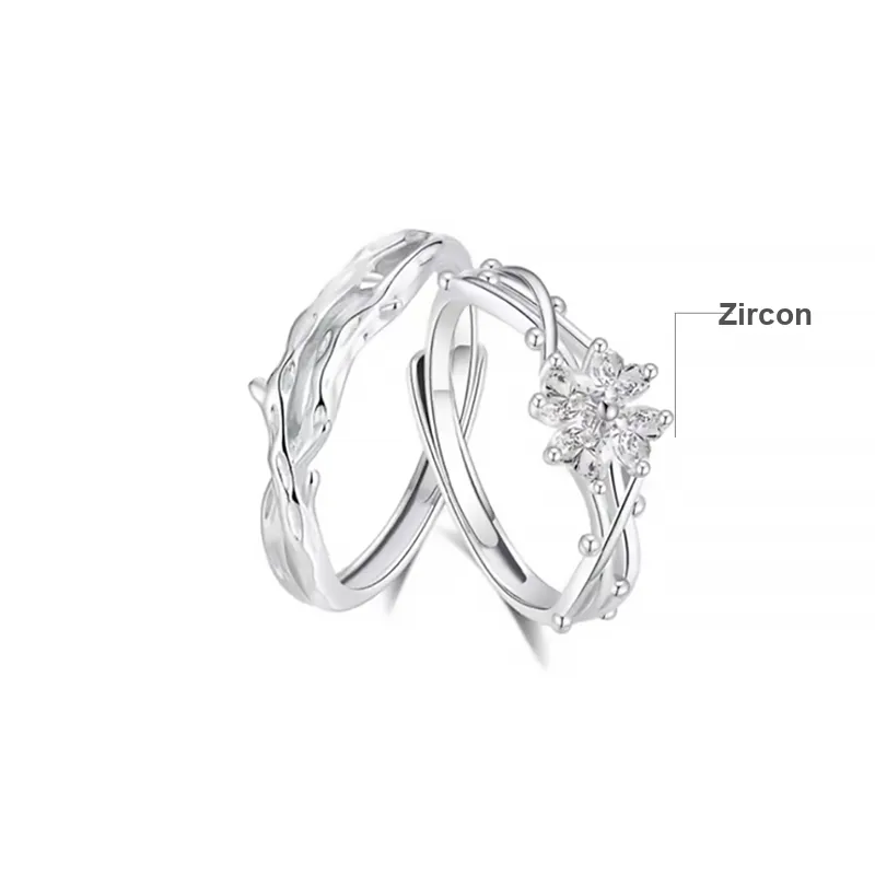 Zheng Tai Fook S999 Fine Silver Rings Unisex-1