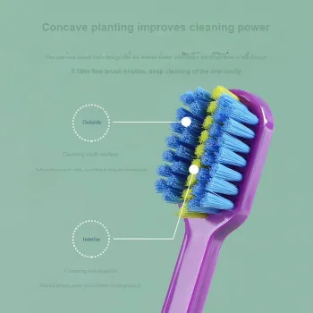 QINXIANG Orthodontic Concave Tooth Correction Soft Bristles Toothbrushes