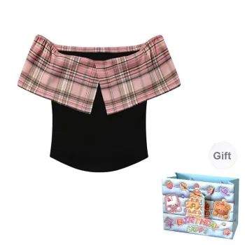 REMOULD T Shirts Women's Plaid Tank Top Shopping Bag