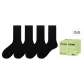 4 Black (Odor-Resistant Terry Sole)