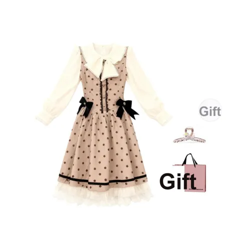 BAIDAIFEI Длинное платье с длинными рукавами для женщин