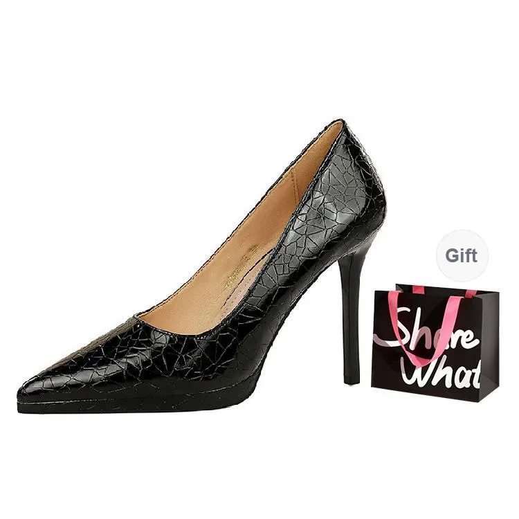 BIGTREE Slim Heel High Heels Women's-9