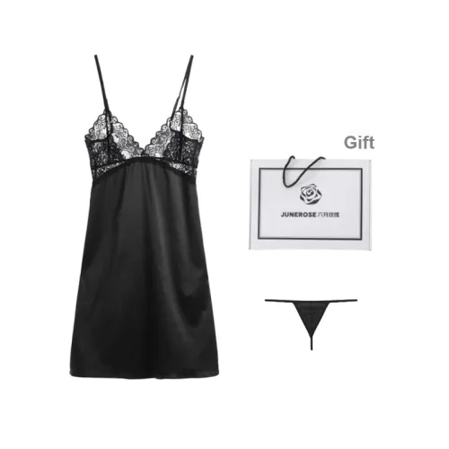 JUNEROSE Nightgown Gift Box Set Included Women's Black