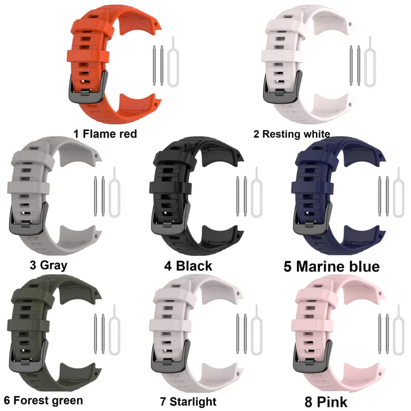 CHRROTA Compatibility Qiming Watch Garmin Instinct2X Silicone Strap Instinct Instinct2X Replacement Strap Watch Strap-2