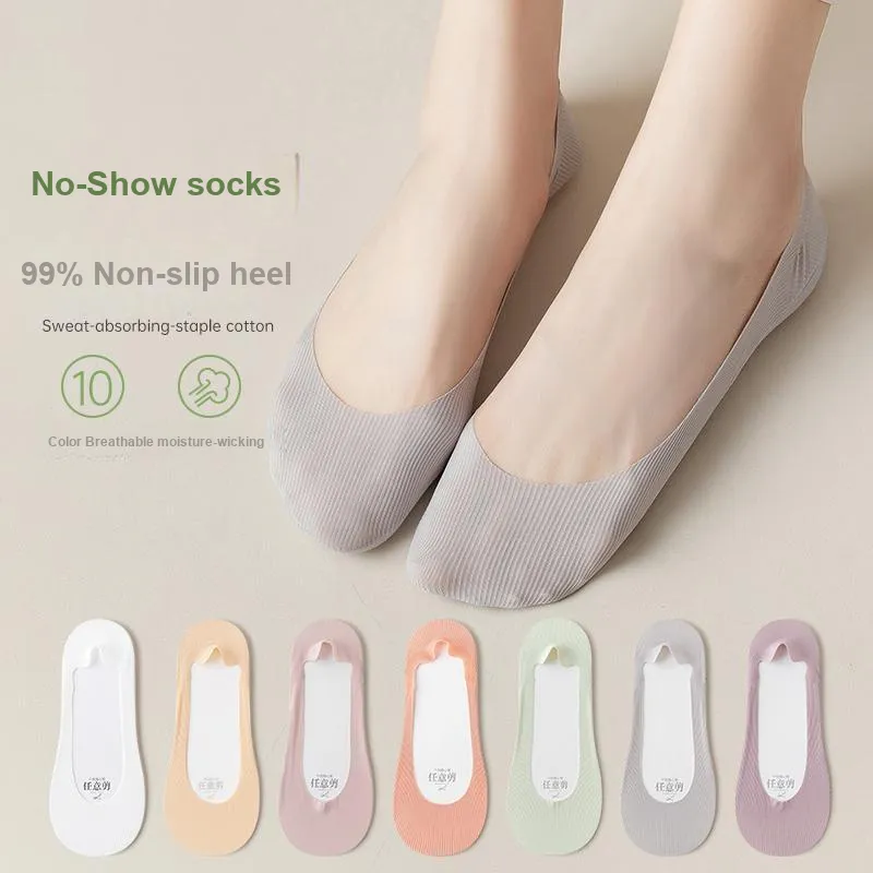 Top Melon No Show Socks Women's 5 Pack-4