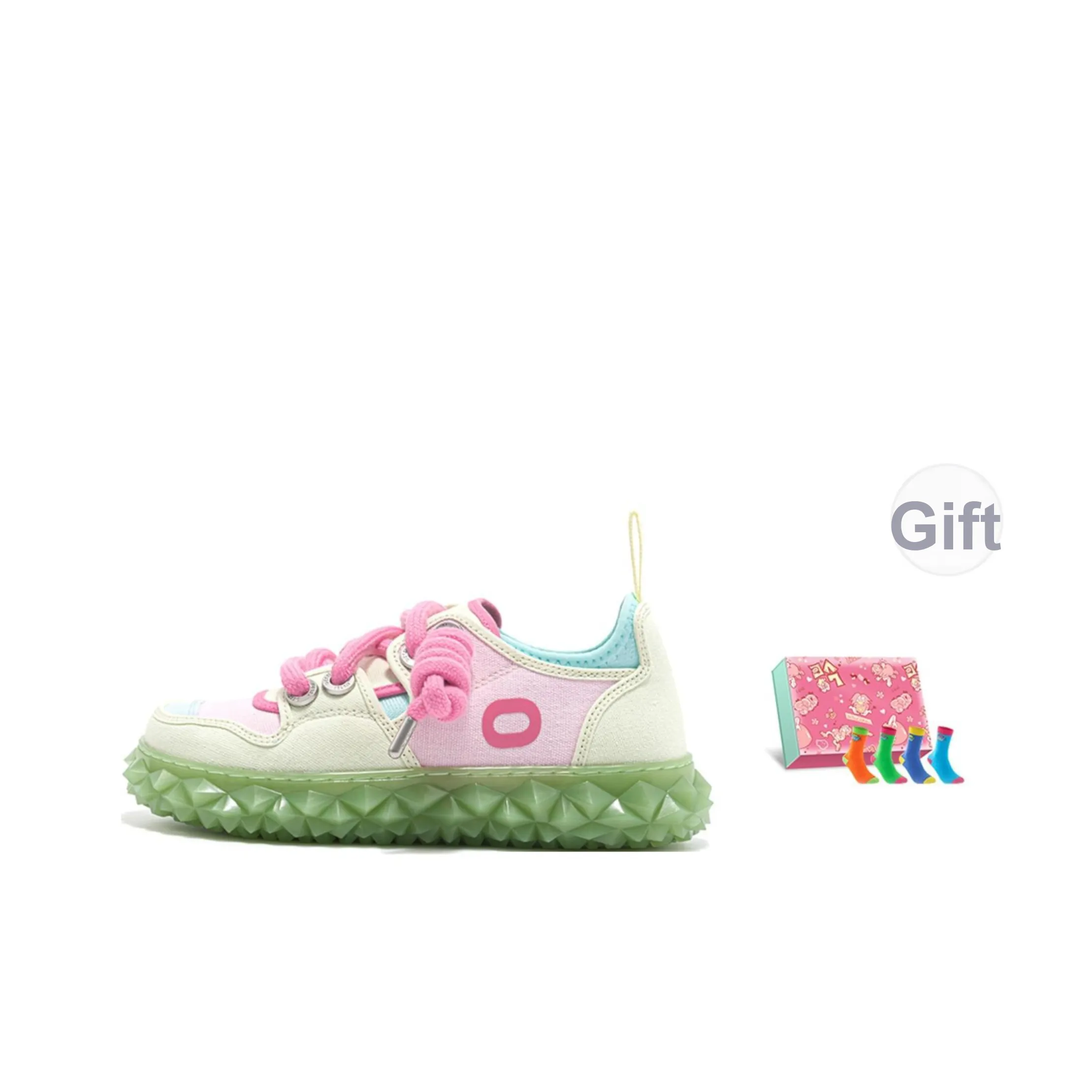 OETZI New Iceberg Series Ледяной Man Oz визуально увеличивает рост Легкий Дышащий Низкий Топ Повседневная обувь Женская Светло-зеленый