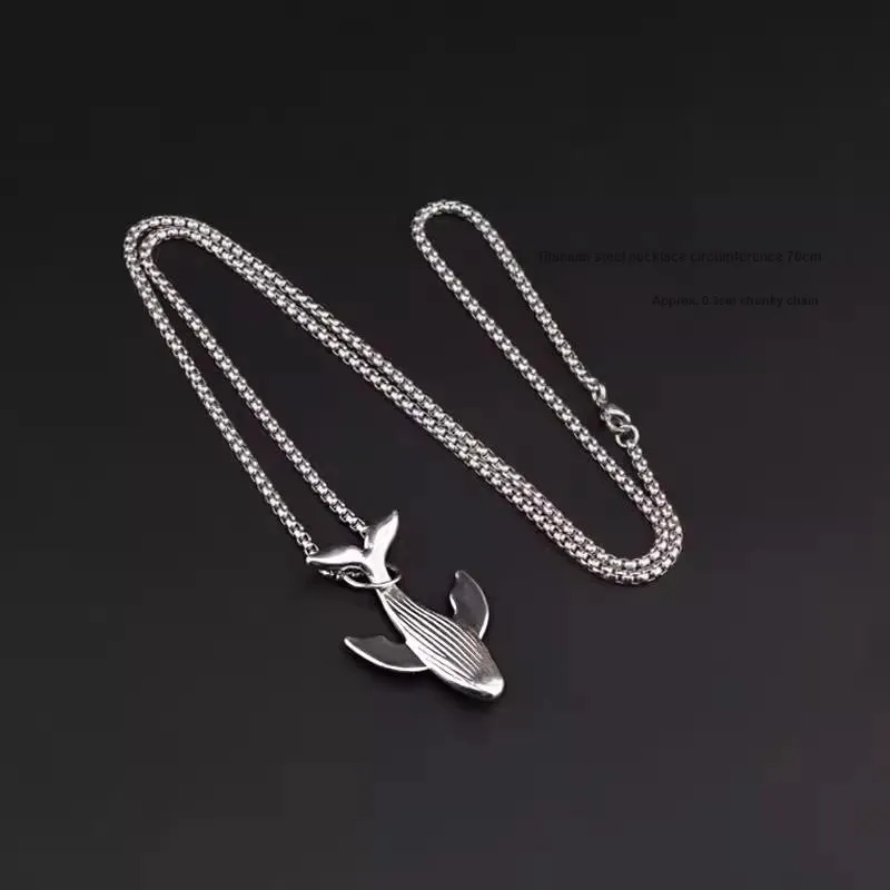 Regalrose Titanium Steel Necklaces Women's Silver-3
