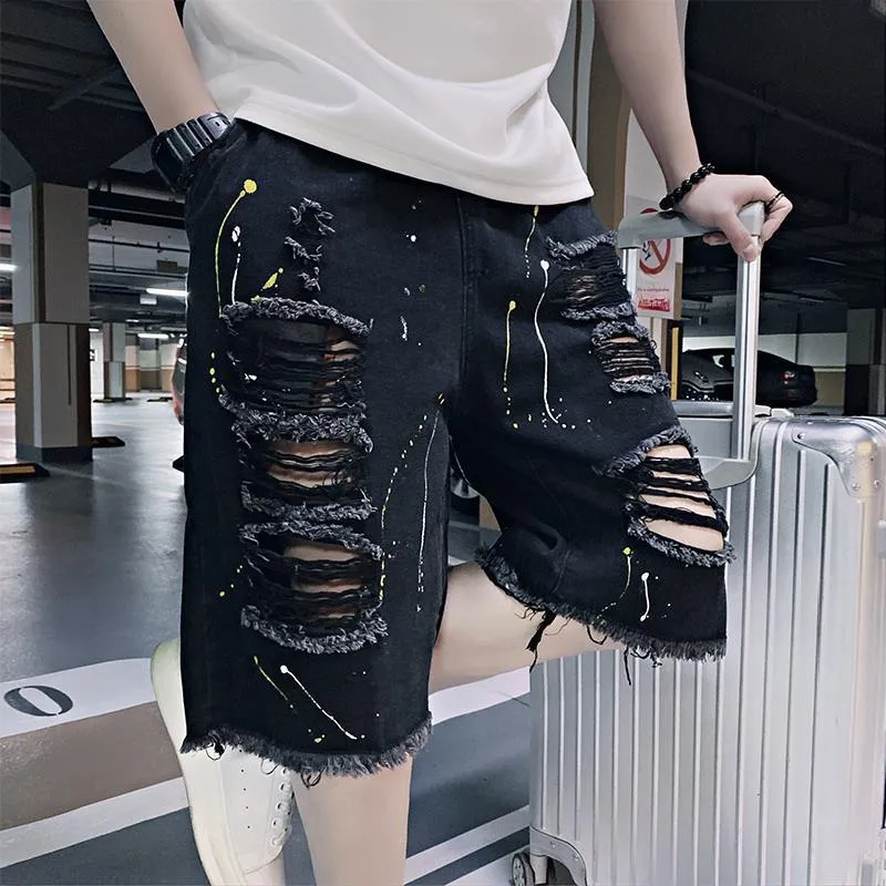 FRQ Denim Shorts Unisex Black-4