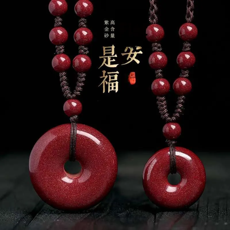 JUNWEN Cinnabar Necklaces Unisex-7