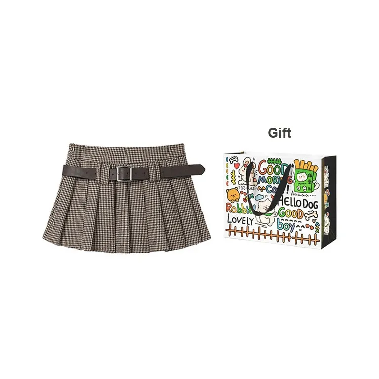 INCO VIBE Повседневные короткие юбки Женские Гусиная лапка