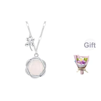 CHINA GOLD Chalcedony Jade Necklaces Women's
