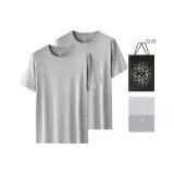 100% cotton 2 Pack (Heather Gray+Heather Gray) Shopping Bag Included
