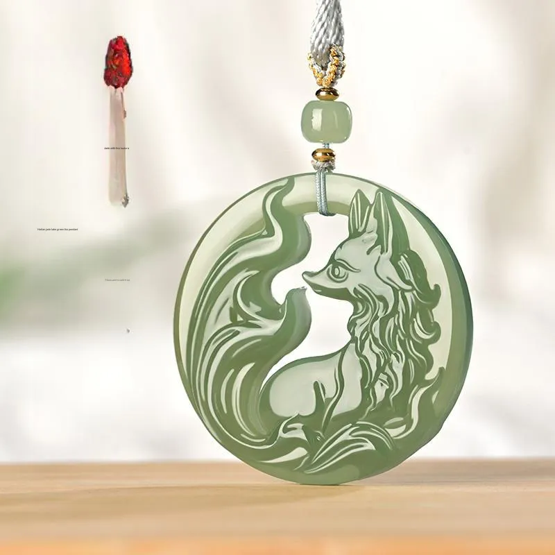 KUNYUYAO Hetian Jade Pendants White Jade Unisex-9