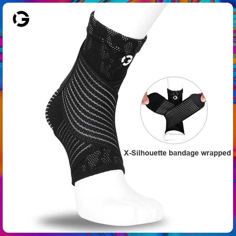 Competition Ankle Braces Soccer Basketball Running Cycling Skiing Unisex Elastodiene-12
