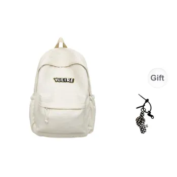 Yalu Nylon Backpack Unisex White/Black/Red/Yellow/Green/Blue
