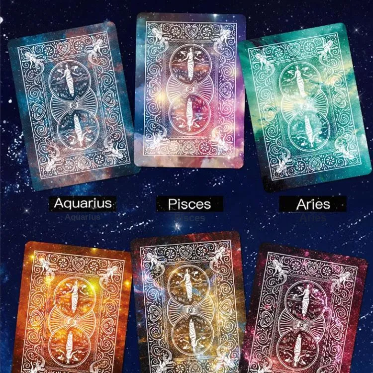 BICYCLE Bicycle Collection Creative Twelve Constellations Poker Cards Black Hole Collection Board Games-2