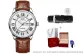 Steel White Brown Leather