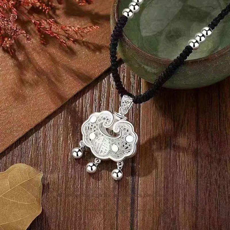 Love Jewelry S999 Fine Silver Necklaces Unisex-3
