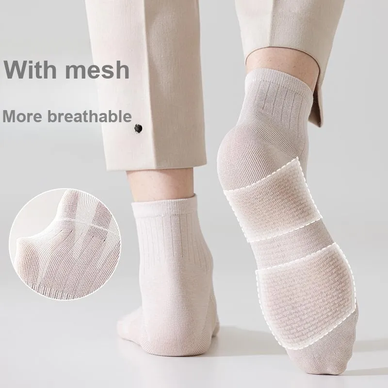 PLANDOO Mid Calf Socks Men's 5 Pack-2