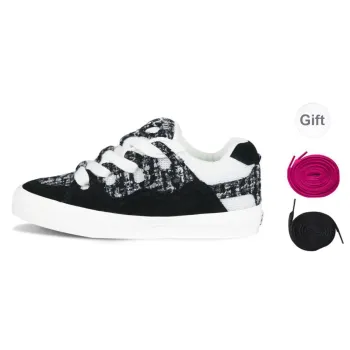 Ollieskate Skateboard Shoes Unisex Low Top Black