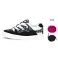 Black Chanel-Inspired (White/Black/Rose Red Shoelace)