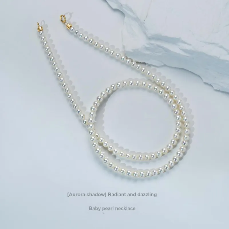 ME LUXE Pearl Necklace, Minimalist Instagram Style Fashion Trend Women's-2