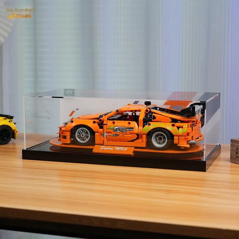 LIGHT YOUR BRICKS Compatibility Technic Building Block 42204 Toyota Supra MK4 Racing Display Case Model Accessories-5