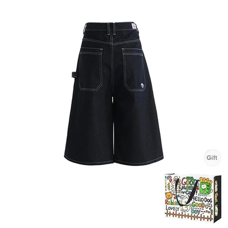 HAPG Denim Shorts Women's Blue-1