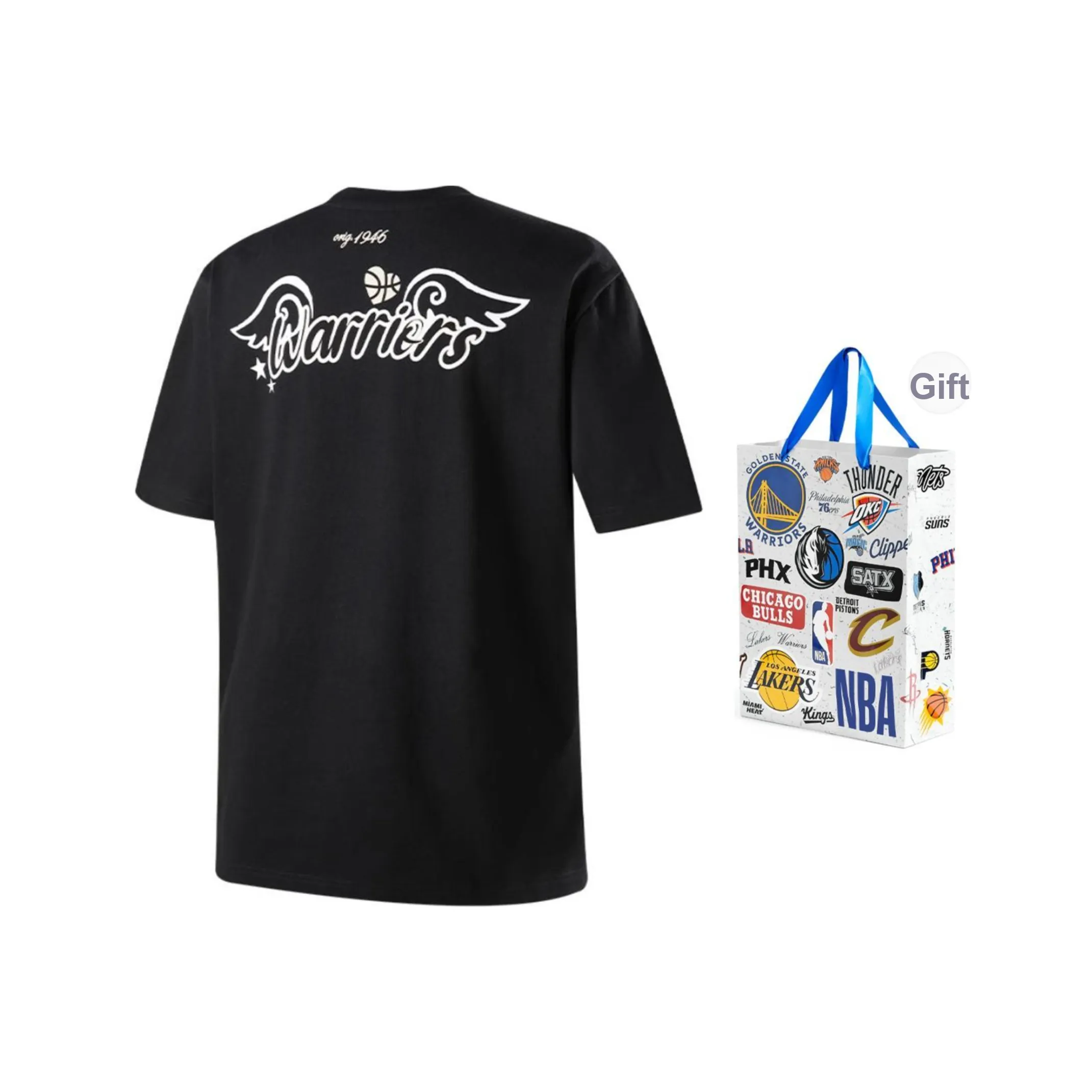 NBA Golden State Warriors T-Shirt Унисекс Черный