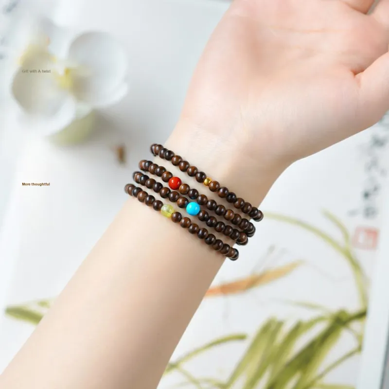 DALONG Old Mountain Sandalwood Precious Wood Bracelets Unisex-3