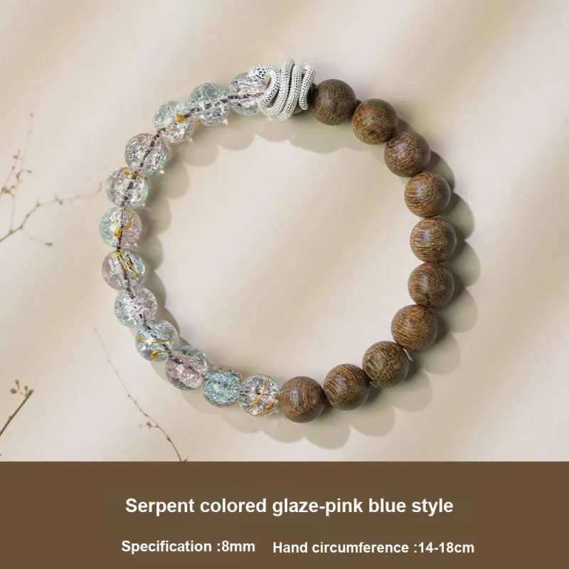 FANGYUANXIAOFU Fragrance Enhancer, Agarwood Bracelets Unisex-1