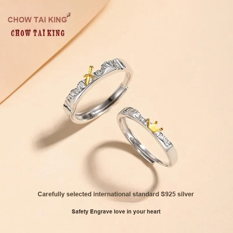 CHOW TAI KING S925 Rings Unisex-6