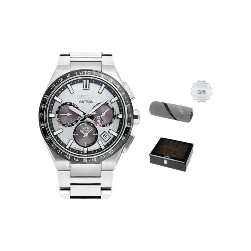 Коллекция SEIKO ASTRON Солнечный Механизм Титан Ремешок Часы Мужские Циферблат Серый