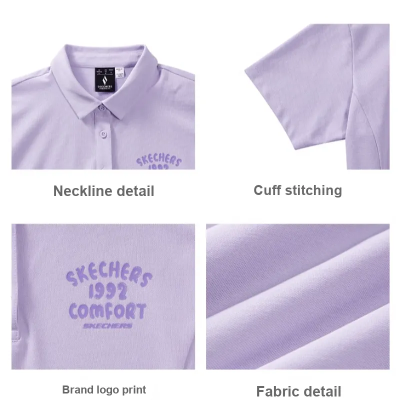 Skechers Polo Shirt Women's Orchid Purple-3