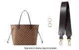 Brown 3.8cm-Width Underarm Shoulder Strap 65cm Set[Top Grain Cow Leather]
