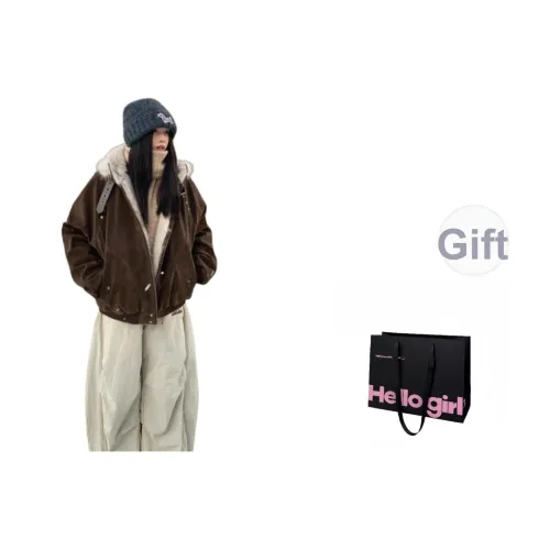 UOHID Коричневый Женский Пуховик