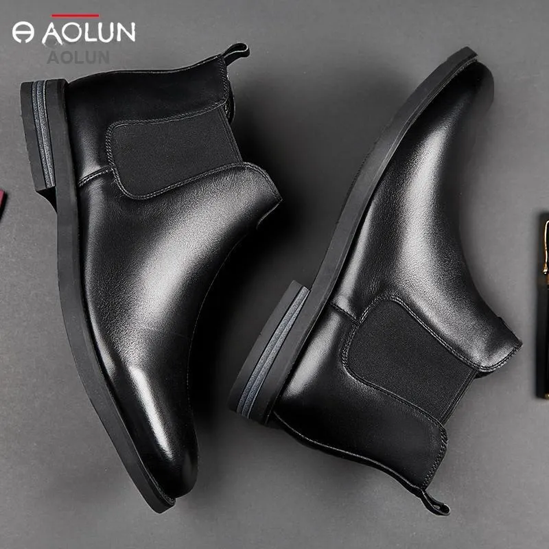 Auron Ankle-Length Chelsea Boots Men's Brown-8