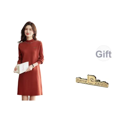 PIERRE CARDIN Длинное платье с длинными рукавами женское