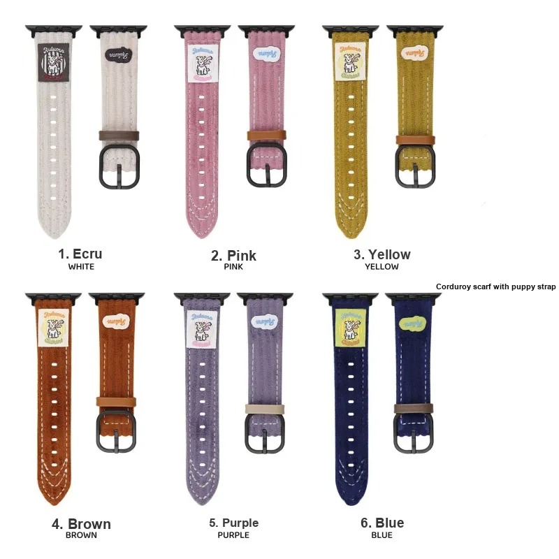 CHRROTA Watch Band Compatible With All Devices 49mm Corduroy Material-4
