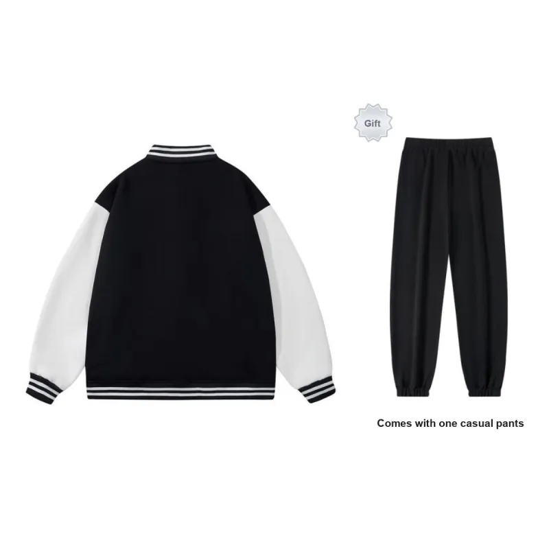 LEVEL RELAX Series Baseball Jacket Unisex-11