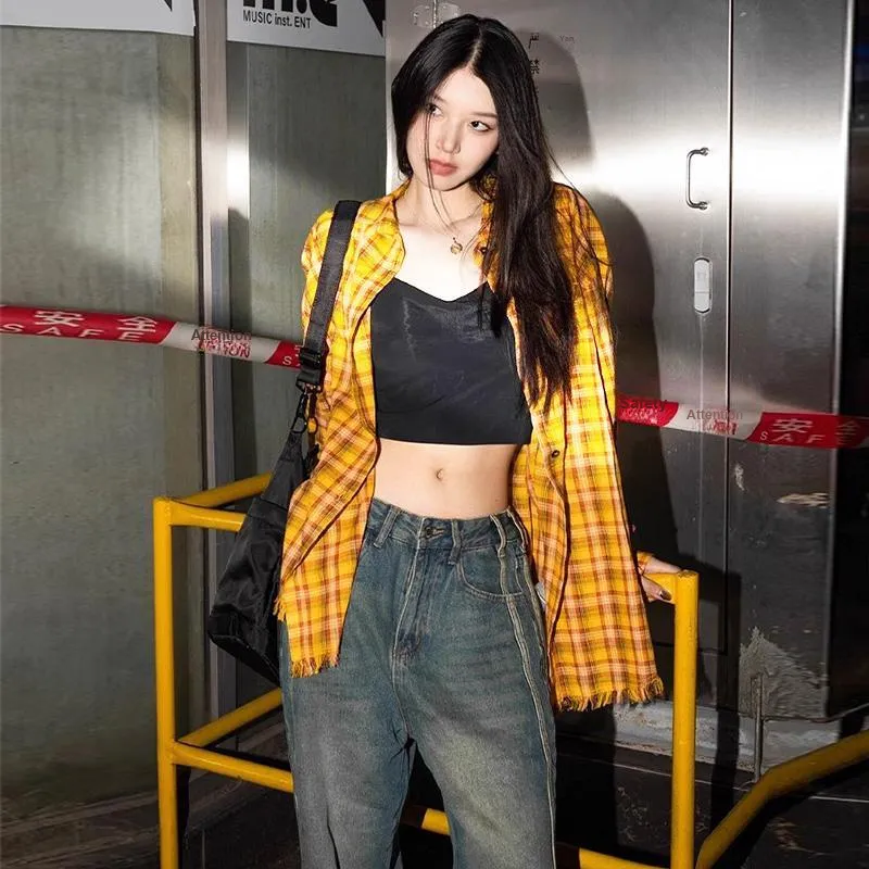 NEAR HERE Shirts Unisex Yellow-4